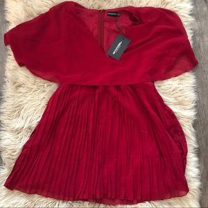 Pretty Little Thing Dark Red Dress- New With Tags